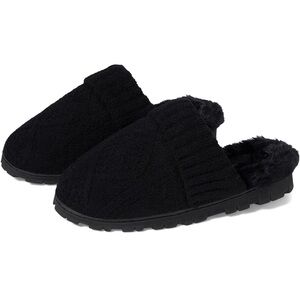 PJ Salvage Cozy Black Slippers Size 7-8 (closer to Size 8)